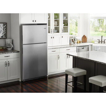 Maytag 33" 21.0 cu. ft. Fingerprint Resistant Stainless Steel Top Freezer Refrigerator - ADA Compliant — thumbnail 3