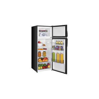 7.3 Cubic Foot Energy Star Top Freezer Refrigerator with Three Door Balconies in Stainless Look — thumbnail 2