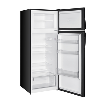 7.3 Cubic Foot Energy Star Top Freezer Refrigerator with Three Door Balconies in Black — thumbnail 2