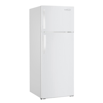 10 Cubic Foot Frost Free Top Freezer Refrigerator with Tilt-Out Can Dispenser and Gallon Door Storage in White