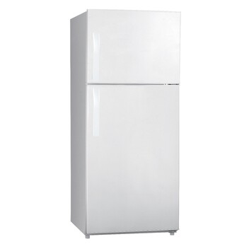 12 Cubic Foot Frost Free Top Freezer Refrigerator with Tilt-Out Can Dispenser and Gallon Door Storage in White