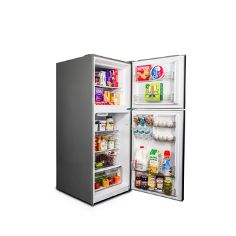 12 Cubic Foot Frost Free Top Freezer Refrigerator with Tilt-Out Can Dispenser and Gallon Door Storage in White — thumbnail 3