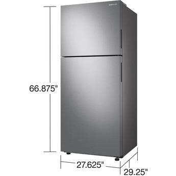 Samsung Top Freezer Refrigerator, in Stainless Steel — thumbnail 11