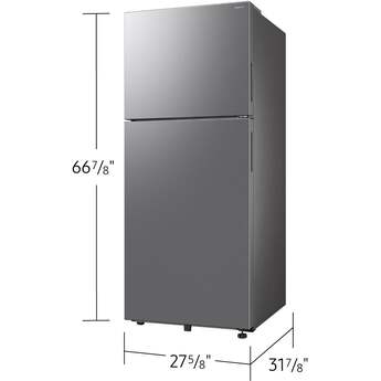 Samsung RT70F18LRSR 28 Inch Top-Freezer Refrigerator Stainless Steel — thumbnail 2