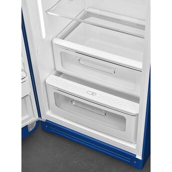 Smeg 50s Retro Style 24" 9.92 cu. ft. Blue Top Freezer Refrigerator - Left Hinge - Energy Star — thumbnail 3