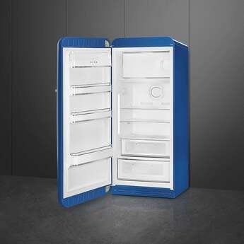 Smeg 50s Retro Style 24" 9.92 cu. ft. Blue Top Freezer Refrigerator - Left Hinge - Energy Star — thumbnail 4