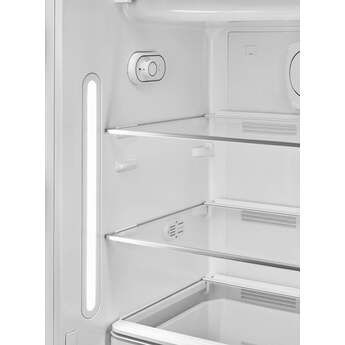 Smeg 50s Retro Style 24" 9.92 cu. ft. Black Top Freezer Refrigerator - Left Hinge - Energy Star — thumbnail 5