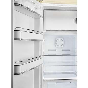 Smeg 50s Retro Style 24" 9.92 cu. ft. Cream Top Freezer Refrigerator - Left Hinge - Energy Star — thumbnail 4