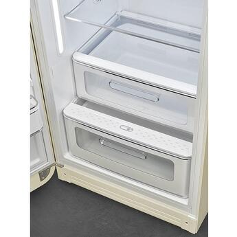 Smeg 50s Retro Style 24" 9.92 cu. ft. Cream Top Freezer Refrigerator - Left Hinge - Energy Star — thumbnail 8