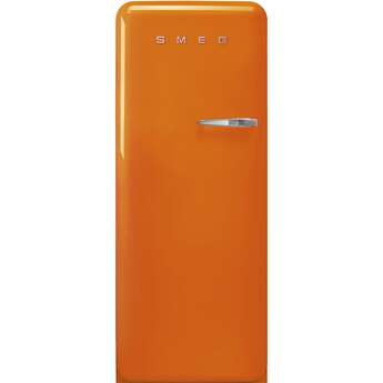 Smeg 50s Retro Style 24" 9.92 cu. ft. Orange Top Freezer Refrigerator - Left Hinge - Energy Star