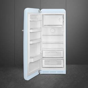 Smeg 50s Retro Style 24" 9.92 cu. ft. Pastel Blue Counter Depth Top Freezer Refrigerator - Left Hinge - Energy Star — thumbnail 8