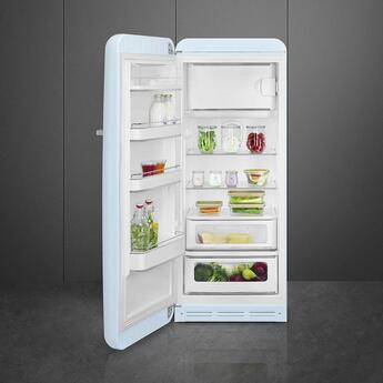 Smeg 50s Retro Style 24" 9.92 cu. ft. Pastel Blue Counter Depth Top Freezer Refrigerator - Left Hinge - Energy Star — thumbnail 9
