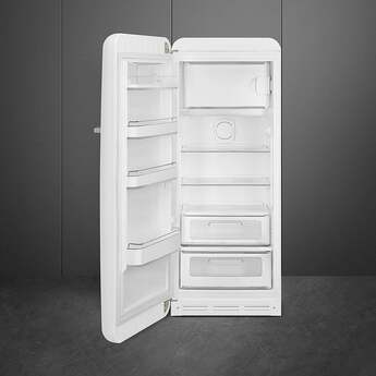 Smeg 50s Retro Style 24" 9.92 cu. ft. White Top Freezer Refrigerator - Left Hinge - Energy Star — thumbnail 3