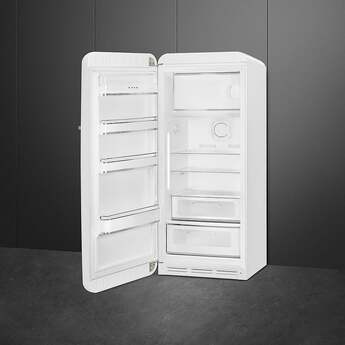 Smeg 50s Retro Style 24" 9.92 cu. ft. White Top Freezer Refrigerator - Left Hinge - Energy Star — thumbnail 4