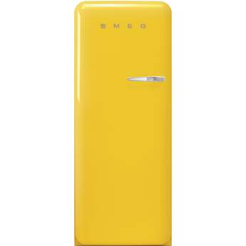 Smeg 50s Retro Style 24" 9.92 cu. ft. Yellow Top Freezer Refrigerator - Left Hinge - Energy Star