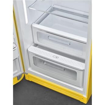 Smeg 50s Retro Style 24" 9.92 cu. ft. Yellow Top Freezer Refrigerator - Left Hinge - Energy Star — thumbnail 2