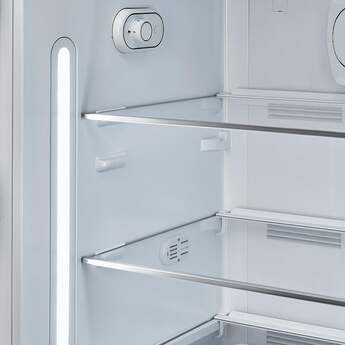 Smeg 50s Retro Style 24" 9.92 cu. ft. Yellow Top Freezer Refrigerator - Left Hinge - Energy Star — thumbnail 6