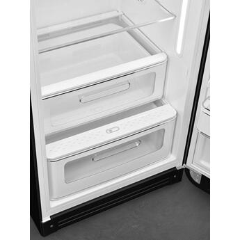 Smeg 50s Retro Style 24" 9.92 cu. ft. Black Top Freezer Refrigerator - Right Hinge - Energy Star — thumbnail 4