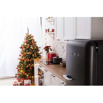 Smeg 50s Retro Style 24" 9.92 cu. ft. Black Top Freezer Refrigerator - Right Hinge - Energy Star — thumbnail 5