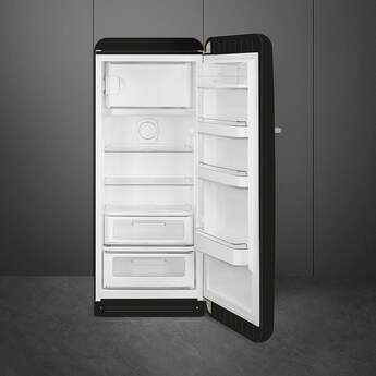 Smeg 50s Retro Style 24" 9.92 cu. ft. Black Top Freezer Refrigerator - Right Hinge - Energy Star — thumbnail 6