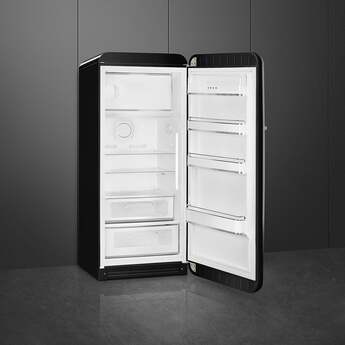 Smeg 50s Retro Style 24" 9.92 cu. ft. Black Top Freezer Refrigerator - Right Hinge - Energy Star — thumbnail 7