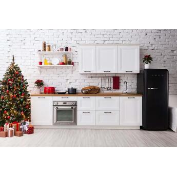Smeg 50s Retro Style 24" 9.92 cu. ft. Black Top Freezer Refrigerator - Right Hinge - Energy Star — thumbnail 9