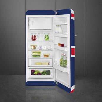 Smeg 50s Retro Style 24" 9.92 cu. ft. Union Jack Flag Top Freezer Refrigerator - Right Hinge - Energy Star — thumbnail 4