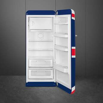 Smeg 50s Retro Style 24" 9.92 cu. ft. Union Jack Flag Top Freezer Refrigerator - Right Hinge - Energy Star — thumbnail 6