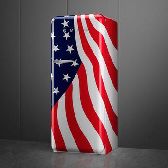 Smeg 50s Retro Style 24" 9.92 cu. ft. US Flag Top Freezer Refrigerator - Right Hinge - Energy Star — thumbnail 5