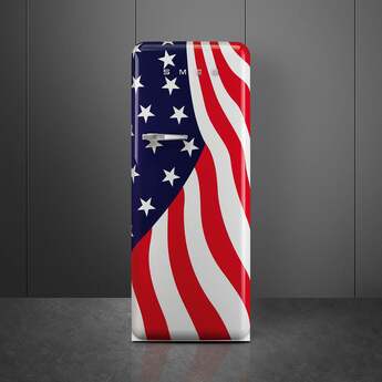 Smeg 50s Retro Style 24" 9.92 cu. ft. US Flag Top Freezer Refrigerator - Right Hinge - Energy Star — thumbnail 7