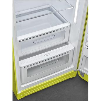 Smeg 50s Retro Style 24" 9.92 cu. ft. Lime Green Top Freezer Refrigerator - Right Hinge - Energy Star — thumbnail 4