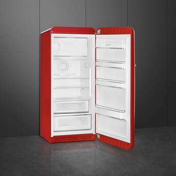 Smeg 50s Retro Style 24" 9.92 cu. ft. Red Top Freezer Refrigerator - Right Hinge - Energy Star — thumbnail 3