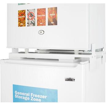 Summit AZRF7W 19 Inch White Freestanding Counter Depth Top Freezer Refrigerator — thumbnail 7