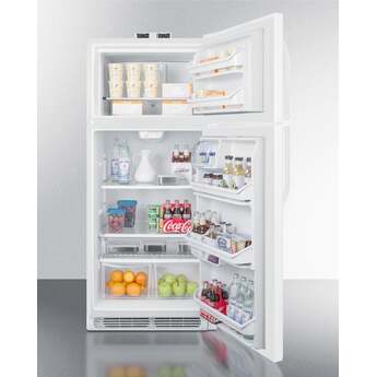 Summit 30" 20.4 cu. ft. White Top Freezer Refrigerator — thumbnail 7