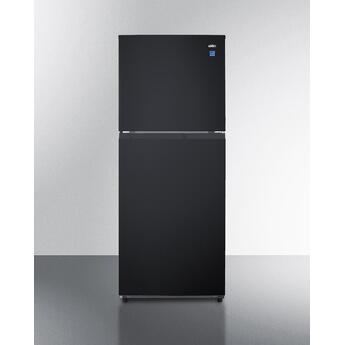 Summit FF1087BLHD  24 Inch Black Freestanding Top Freezer Refrigerator