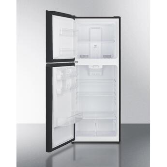 Summit FF1087BLHD  24 Inch Black Freestanding Top Freezer Refrigerator — thumbnail 2