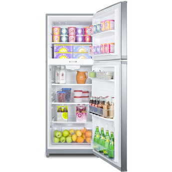 Summit FF1427SSLLF2 26 Inch Freestanding Top Freezer Refrigerator — thumbnail 2
