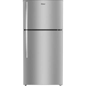 Whirlpool 30 Inch Top Freezer Refrigerator with 19.3 Cu. Ft. Capacity, Adjustable Shelves, FreshSpace™ Crispers, Flexi-slide™ Deli Drawer, Garage Ready, Dairy Bin, Electronic Temperature Controls, ADA Compliant, and Energy Star® Certified: Fingerprint-Resistant Stainless Steel — thumbnail 2