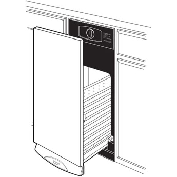 GE Universal 15" White Fully Integrated Trash Compactor — thumbnail 3
