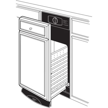 GE Universal 15" Custom Panel Fully Integrated Trash Compactor — thumbnail 4