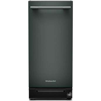 KitchenAid 15 Inch Built-In Trash Compactor with 1.4 cu. ft. Capacity, 1/3 HP, Built-In Odor Management, Solid Pack™ Control, 5:1 Compaction Ratio, Removable Key Start and Under 30-Second Cycle Time: Juniper