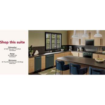 KitchenAid 15 Inch Built-In Trash Compactor with 1.4 cu. ft. Capacity, 1/3 HP, Built-In Odor Management, Solid Pack™ Control, 5:1 Compaction Ratio, Removable Key Start and Under 30-Second Cycle Time: Juniper — thumbnail 13