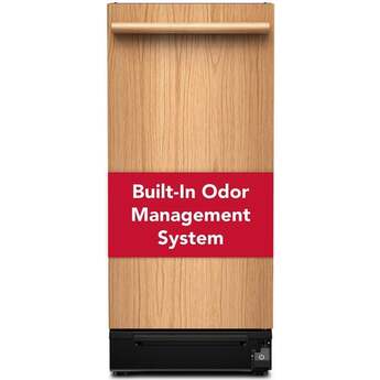 KitchenAid 15 Inch Built-In Trash Compactor with 1.4 cu. ft. Capacity, 1/3 HP, Built-In Odor Management, Solid Pack™ Control, 5:1 Compaction Ratio, Removable Key Start and Under 30-Second Cycle Time: Panel Ready — thumbnail 9