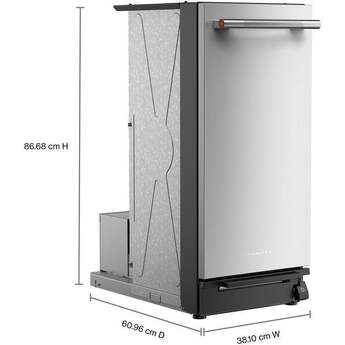 KitchenAid 15 Inch Built-In Trash Compactor with 1.4 cu. ft. Capacity, 1/3 HP, Built-In Odor Management, Solid Pack™ Control, 5:1 Compaction Ratio, Removable Key Start and Under 30-Second Cycle Time: Stainless Steel — thumbnail 15
