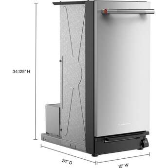 KitchenAid 15 Inch Built-In Trash Compactor with 1.4 cu. ft. Capacity, 1/3 HP, Built-In Odor Management, Solid Pack™ Control, 5:1 Compaction Ratio, Removable Key Start and Under 30-Second Cycle Time: Stainless Steel — thumbnail 4