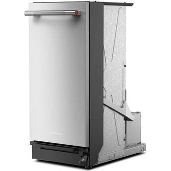 KitchenAid 15 Inch Built-In Trash Compactor with 1.4 cu. ft. Capacity, 1/3 HP, Built-In Odor Management, Solid Pack™ Control, 5:1 Compaction Ratio, Removable Key Start and Under 30-Second Cycle Time: Stainless Steel — thumbnail 8