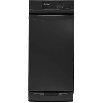 Whirlpool Gold Series 15" Black Built-In Full Console Trash Compactor