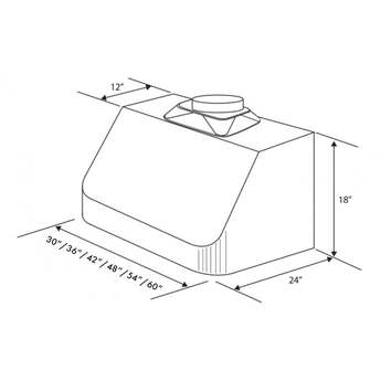 Z Line ZLINE 52036 36 Inch Under Cabinet Ducted Hood — thumbnail 6
