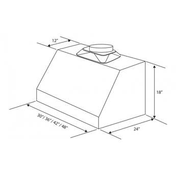 Z Line ZLINE 52336 36 Inch Under Cabinet Ducted Hood — thumbnail 4