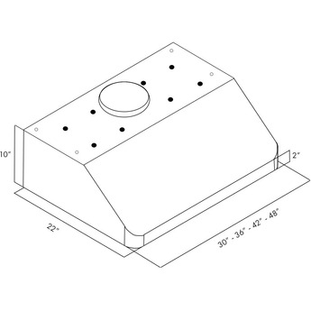 Z Line ZLINE 61948 48 Inch Under Cabinet Ducted Hood — thumbnail 13